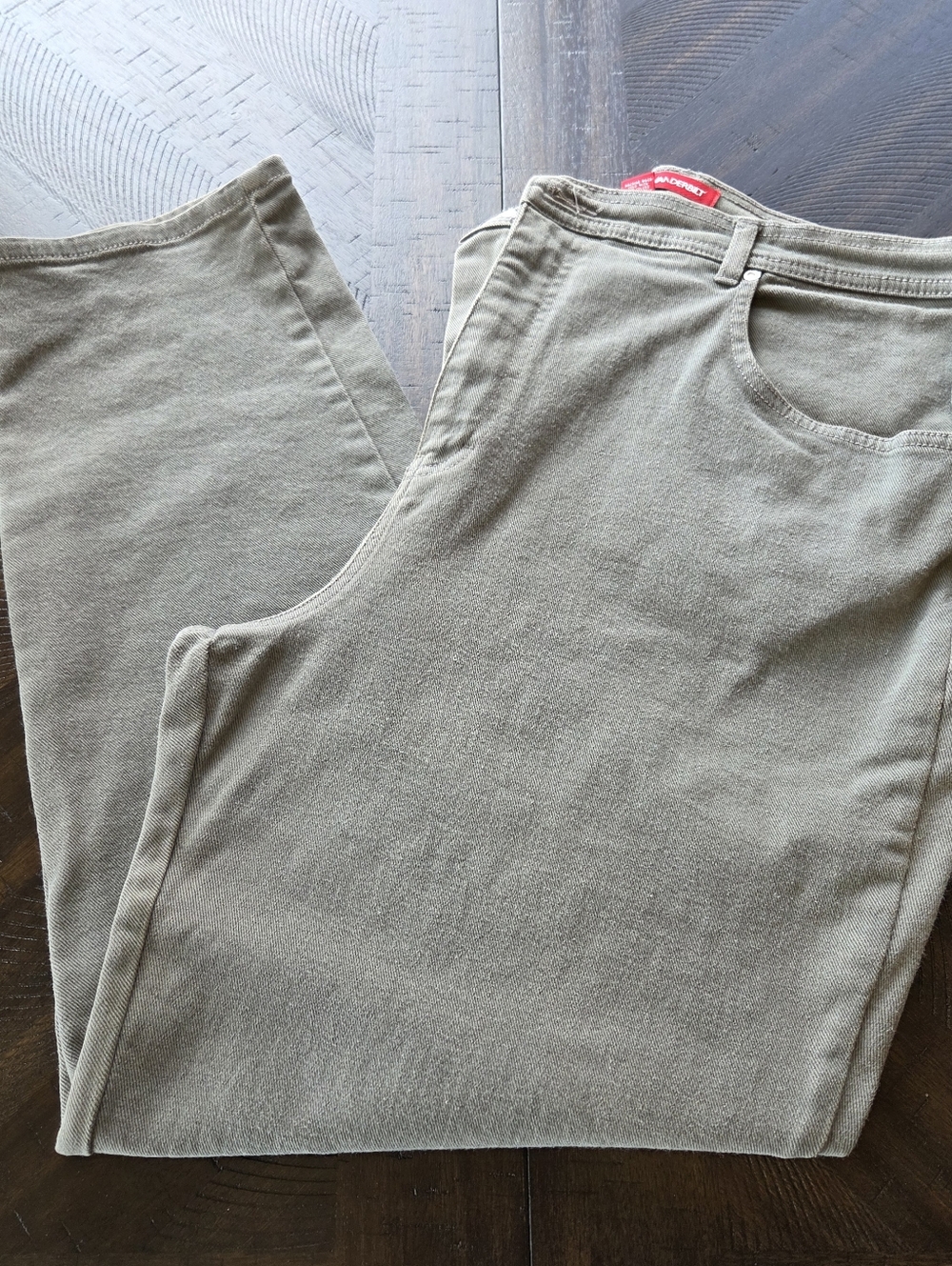 Gloria Vanderbilt Amanda Jeans 20W Medium Sage Green High Rise Straight Leg VTG